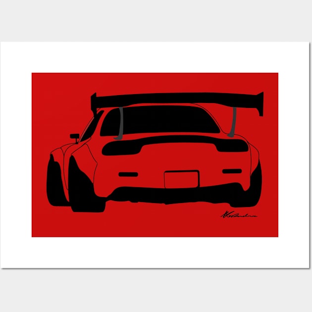 Rx7 Wall Art by Classicauto